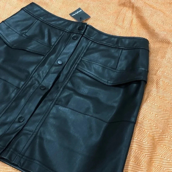 NWT Faux Leather Pocket Mini Skirt 🇬🇧🤟🏻 - Picture 7 of 15